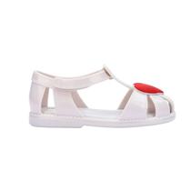 Sandália Mini Melissa Hip Heart Ballerina Baby Branco
