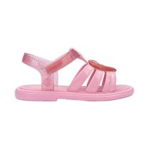 Sandália Mini Melissa Hip Lovely Infantil Rosa Glitter