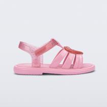 Sandália Mini Melissa Hip Lovely Infantil Rosa/Rosa/Glitter