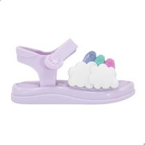 Sandália Mini Melissa Lumi Baby Lilas/Branco Sandália Mini Melissa Lumi Baby Lilas/Branco