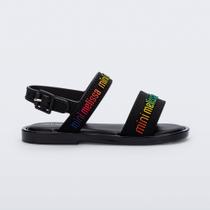 Sandália Mini Melissa Mar Sandal M-Lover Infantil Preta