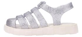 Sandalia Mini Melissa Megan Branca Vidro