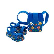 Sandália Mini Melissa Playtime Bolsa Discover Azul Amarelo Sandália Mini Melissa Playtime Bolsa Discover Azul Amarelo