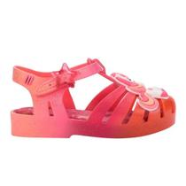 Sandália Mini Melissa Possession Uni Baby Rosa Laranja