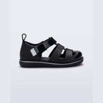 Sandália Mini Melissa Smash Baby Preto - Sandália Mini Melissa Smash Baby Preto -
