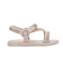 Sandália Mini Melissa Stripes M Lover Bege Claro Sandália Mini Melissa Stripes M Lover Bege Claro