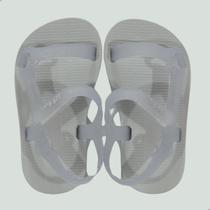 Sandália Mini Melissa Sun Downtown Bebê Branco Vidro Glitter