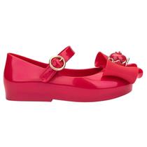Sandália Mini Melissa Sweet Love + Snow White Baby Vermelho