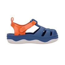 Sandália Mini Melissa Zig Baby Azul Laranja Sandália Mini Melissa Zig Baby Azul Laranja