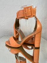 Sandália Mirela laranja amarração fivela Sandália Mirela laranja amarração fivela
