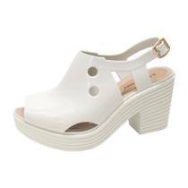 Sandália Miss-Miss Boot Monocolor Salto Bloco Comfort Feminina 10.256 (64606)