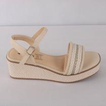 Annabel ライトグレーS Sandalia Anabela Mississipi Trancado Q2173 Bege em Promoção