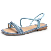 Sandalia Mississipi Calce Facil Tiras de Brilho Casual Q9661