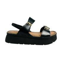 Sandália Mississipi Feminina Plataforma Com Detalhe Dourado Sandália Mississipi Feminina Plataforma Com Detalhe Dourado