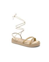 Sandália Mississipi Flatform Enfeite Champagne Sandália Mississipi Flatform Enfeite Champagne