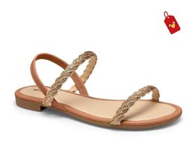 Sandália Mississipi MB052 Rasteira com Brilhos Sandália Mississipi MB052 Rasteira com Brilhos