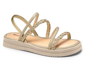 Sandalia Mississipi Original Feminina Flatform Casual Tiras Com Brilho Fashion Calce Facil Conforto Lancamento