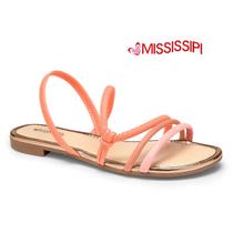 Sandalia Mississipi Original Feminino Casual Calce Facil Conforto Dia A Dia Estilo Fashion