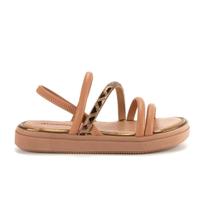 Sandália Mississipi Plataforma Pedraria Feminina Caramelo