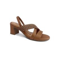 Sandália Mississipi Salto Bloco Mf941 Camel