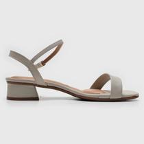 Sandália Moda Feminina Salto Bloco Vizzano 6454 - Cinza Sandália Moda Feminina Salto Bloco Vizzano 6454 - Cinza