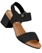 Sandália modare 7187.100 salto bloco napa floather elástico -