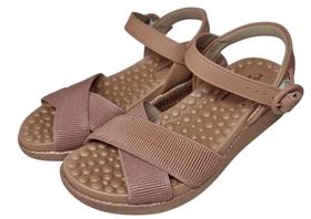Sandália modare 7206.310 ultra conforto em sintético nude com tecido