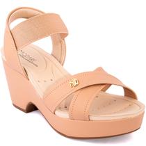 Sandália Modare Anabela Salto Grosso Plataforma Ortopédica