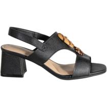 Sandália Modare Feminina Conforto com Pedraria Salto Grosso Elegante Sandália Modare Feminina Conforto com Pedraria Salto Grosso Elegante