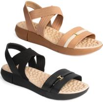 Sandália Modare Feminina Papete Anabela Conforto 7142 Sandália Modare Feminina Papete Anabela Conforto 7142