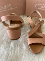 Sandália Modare Napa Floather Salto bloco Confortavel Ortopédica 7187.108