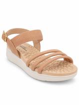 Sandália Modare Plataforma Nude Ajuste Elástico Macia - Sandália Modare Plataforma Nude Ajuste Elástico Macia -