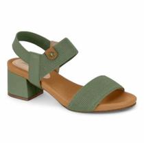 Sandalia Modare Salto Bloco Baixo Feminina Conforto Tiras CANELADO 7187.100