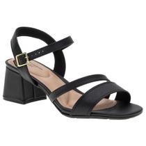 Sandalia modare salto bloco preto
