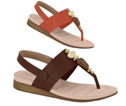 Sandália Modare Ulraconforto com Pedraria Nature 7113244