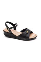 Sandália Modare Ultra Conforto Anabela Feminina 7190.104 Preto