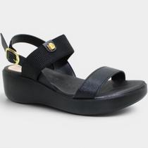 Sandália Modare Ultraconforto Elástico Feminina - Preto - 34