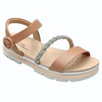 Sandália Modare Ultraconforto Flatform Tira em Strass Feminina 7132-144 (65444)