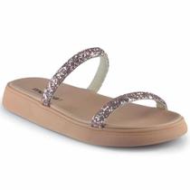 Sandália Modelo Moleca Feminina Strass - Brilho BK 5469.118 GLAMOU