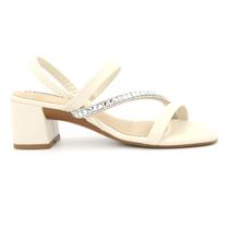 Sandalia Moleca 5496.102 Salto Grosso Baixo Brilho Feminino Sandalia Moleca 5496.102 Salto Grosso Baixo Brilho Feminino