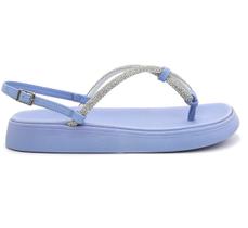 Sandalia Moleca 5499.100 Papete Dedo Plataforma Flatform Feminino