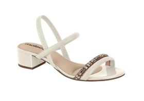 SANDALIA MOLECA ELASTICO branco off/CRISTAL