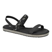 Sandalia Moleca Feminina 5413.825 Brilhosa Flat Confortavel Papete Casual