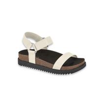 Sandalia Moleca Feminina Flatform Tratorada com tiras autocolantes 5500.101