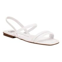 Sandália Moleca Feminina Rasteira Casual Elástico Moda Original Confortável Napa Tiras Dia Quadrado Flat Leve Baixo Lançamento Sintético Macia Calce
