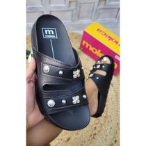 Sandália Moleca Flat SlideTachas Moda Feminina