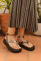 Sandália Moleca FlatForm 5489.105 Papete Tay Moda Plataforma Tira Com Fivela Tornozelo Casual Sandália Moleca FlatForm 5489.105 Papete Tay Moda Plataforma Tira Com Fivela Tornozelo Casual