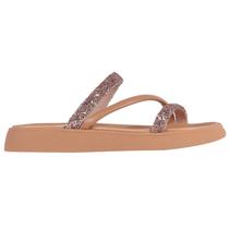 Sandália Moleca Flatform Tiras Glitter 5469 121 Slide Leve