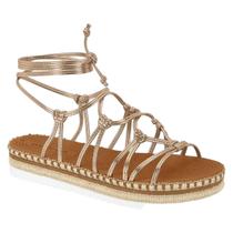 Sandália Moleca Papete Flatform Amarração Feminina Sandália Moleca Papete Flatform Amarração Feminina