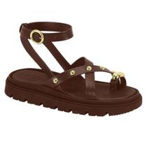 Sandália Moleca Papete Flatform Dedo Tachinhas 5504.113
